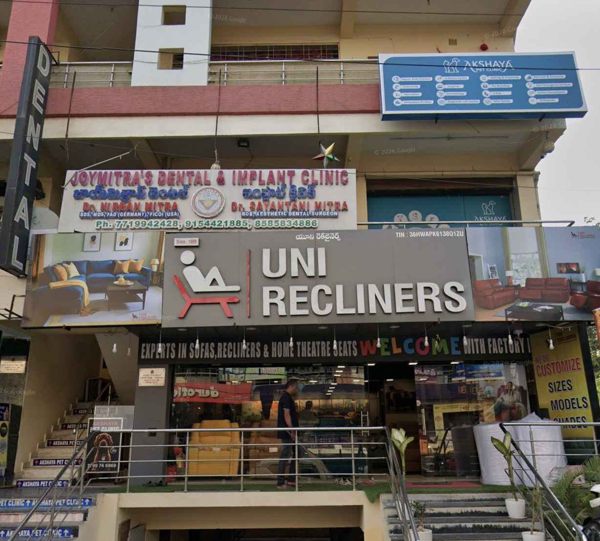 Joymitras Dental Clinic front view, Kukatpally