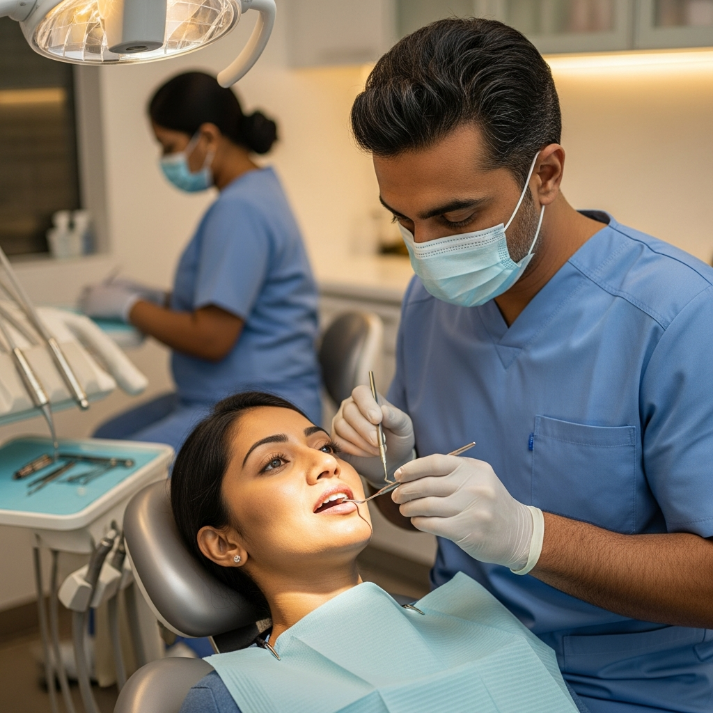 Dental checkup and examination